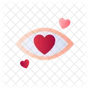 Eye Beauty Hearts Icon