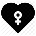 Heart Love Woman Sign Icon