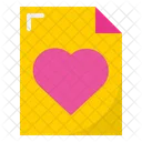 Love File File Romance Icon