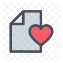 Love File Love Document Love Latter Icon