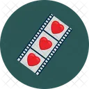 Love Film Strip Strip Film Reel Icon