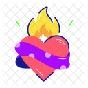 Heart Emoji Heart Tattoo Love Fire Icon