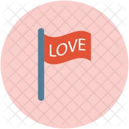 Love flag  Icon