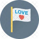 Love Flag Insignia Icon