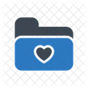 Folder Files Heart Icon