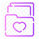 Folder Archive Heart Icon