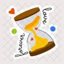Love Forever Love Time Sand Watch Icon