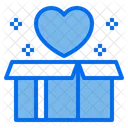 Heart Love Open Box Icon