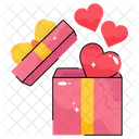 Heart Decoration Box Icon