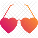 Love Glasses Heart Goggles Eyewear Icon