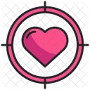 Love Target Valentine Icon