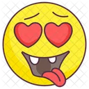 Love Goofy Emoji Goofy Expression Emotag Icon