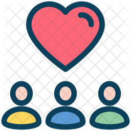 Download Free Love Group Colored Outline Icon Available In Svg Png Eps Ai Icon Fonts