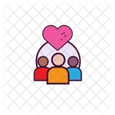Love Group Group Love Icon