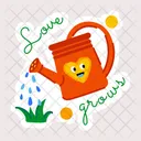 Love Grows Watering Can Watering Pot Icon