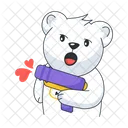 Valentine Gun Love Gun Cute Bear Icon