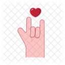 Hand Gesture Touch Icon