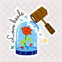 Flower Dome Blooming Flower Love Heals Icon