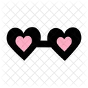 Love Heart Eyeglasses  Symbol