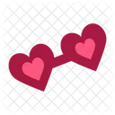Love Heart Eyeglasses  Symbol