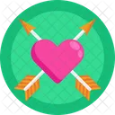 Love Heart with Arrows  Icon
