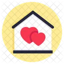 Love Home Love House Romantic Home Icon