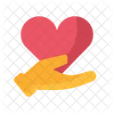 Heart Love Hand Icon