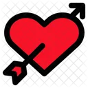 Love Arrow Heart Icon