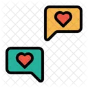 Love Chat Message Icon