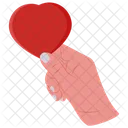 Love Heart Giving Heart Icon