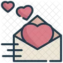 Love Heart Message Icon