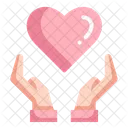 Love Heart Hand Icon