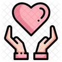 Love Heart Hand Icon