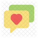 Love Chat Romantic Icon