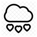 Love Cloud Heart Icon