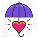 Umbrella Protection Love Icon