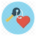 Love Heart Key Icon