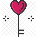 M Key Love Key Heart Key Icon