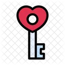 Love Key Lock Icon