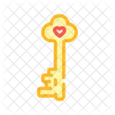 Key Heart Color Icon