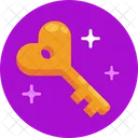 Heart Key Love Key Romantic Icon