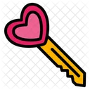 Love Key Key Heart Key Icon