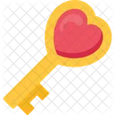 Love Key Access Key Heart Key Icon