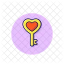 Love Key Heart Key Key Icon