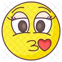 Love Kiss Emoji Love Kiss Expression Emotag Icon