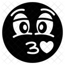 Love Kiss Emoji Love Kiss Expression Emotag Icon