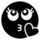 Love Kiss Emoji Love Kiss Expression Emotag Icon