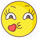 Love Kiss Emoji Love Kiss Expression Emotag Icône
