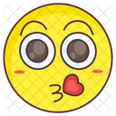Love Kiss Emoji Love Kiss Expression Emotag Icon