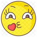 Love Kiss Emoji Love Kiss Expression Emotag Icon